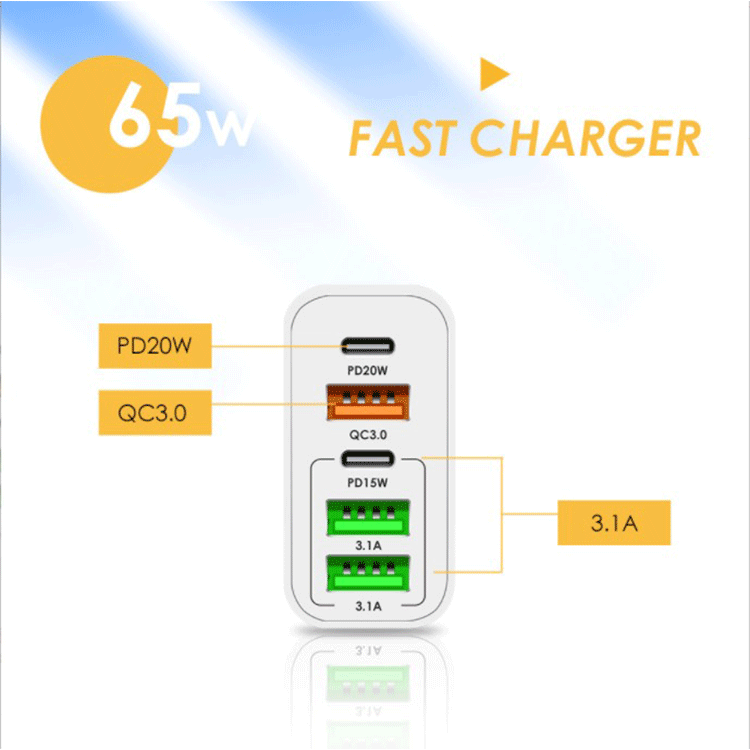 Alternative view of (65W) USB C Super Fast Charging Netzteil