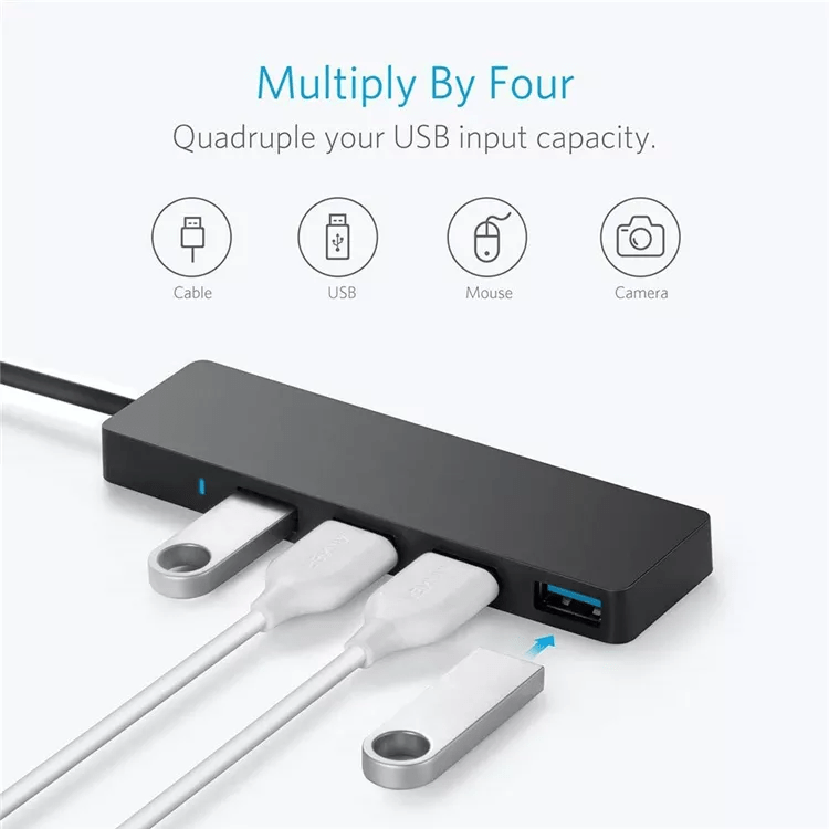 Alternative view of Typ C auf 4 USB Hub Multi-Port Adapter