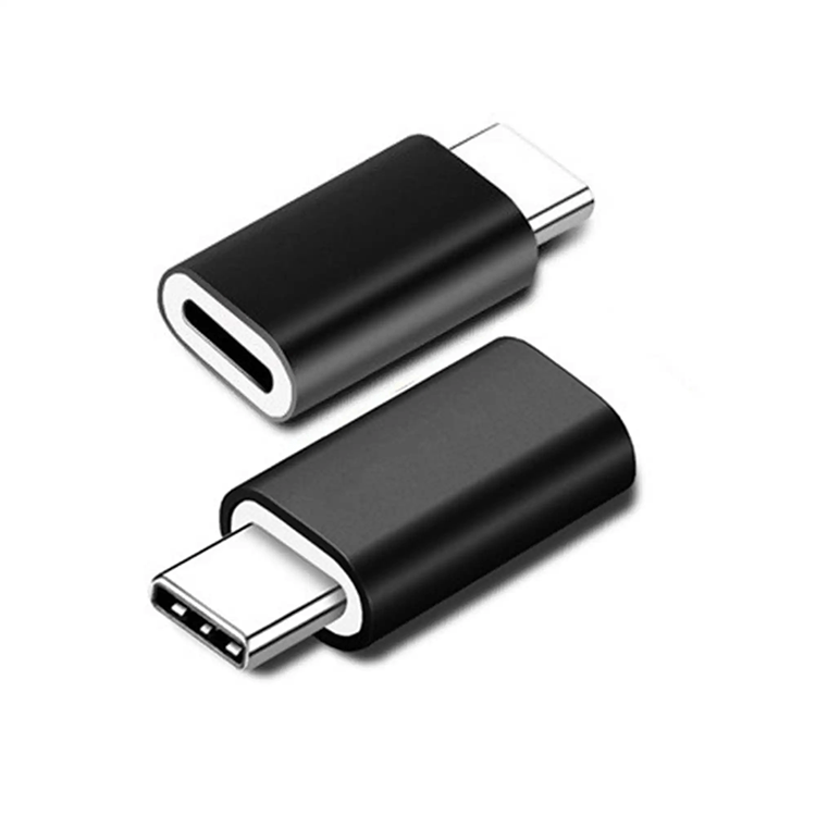 Micro USB auf USB Typ C Adapter - Schwarz