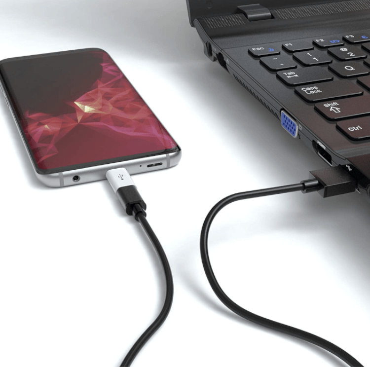 Alternative view of Micro USB auf USB Typ C Adapter - Weiss