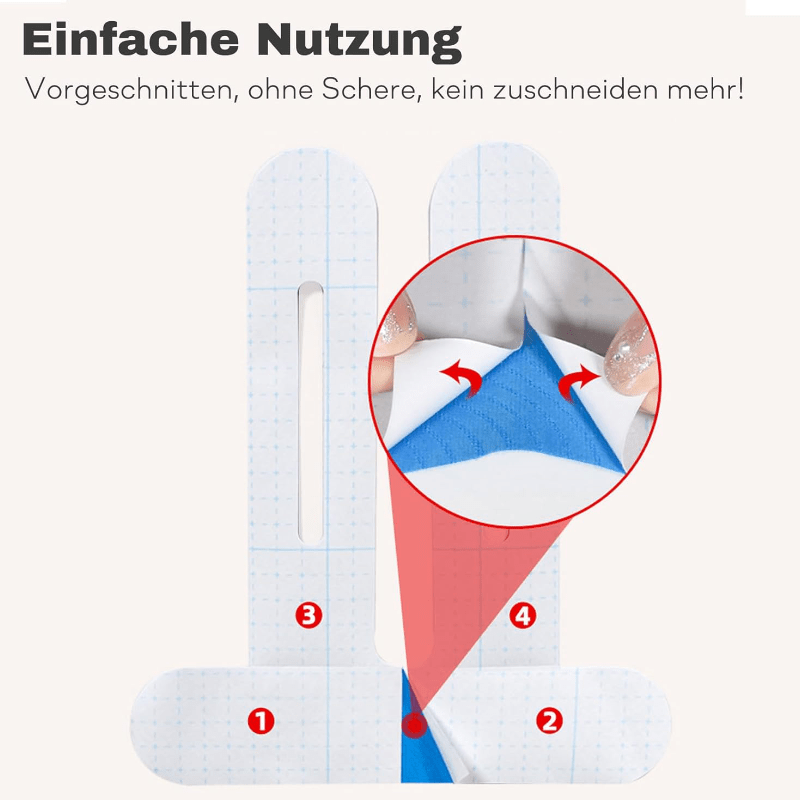 Alternative Ansicht von PreCut Kinesiotapes Knie – 10er-Pack (Schwarz)