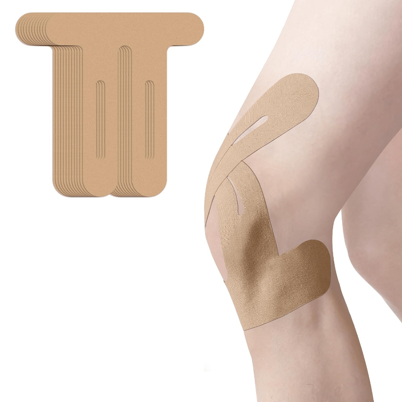 PreCut Kinesiotapes Knie – 10er-Pack (Beige)