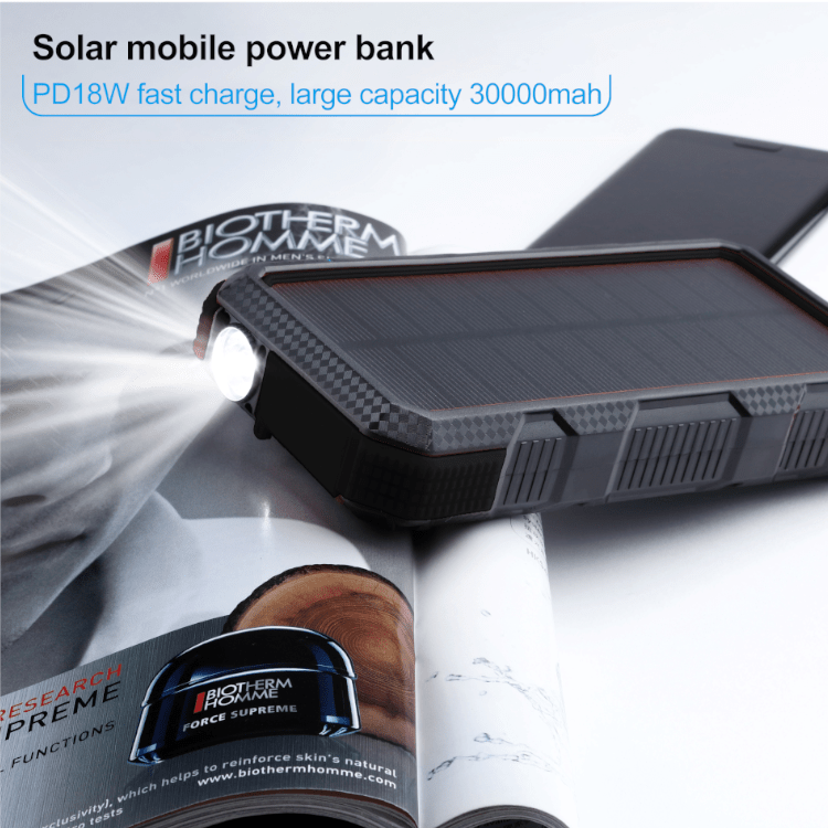 Solar Powerbank 20000mAh - 18W Spritzwasserfeste – Bild 3