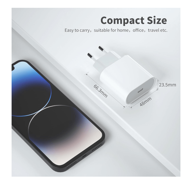 USB C Ladegerät mit 1m ladekabel für (iPhone15 & 16 series) – Bild 4