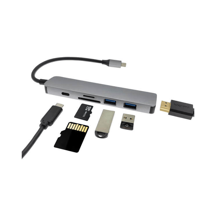 USB C Multiport Adapter 6in 1 – Bild 3