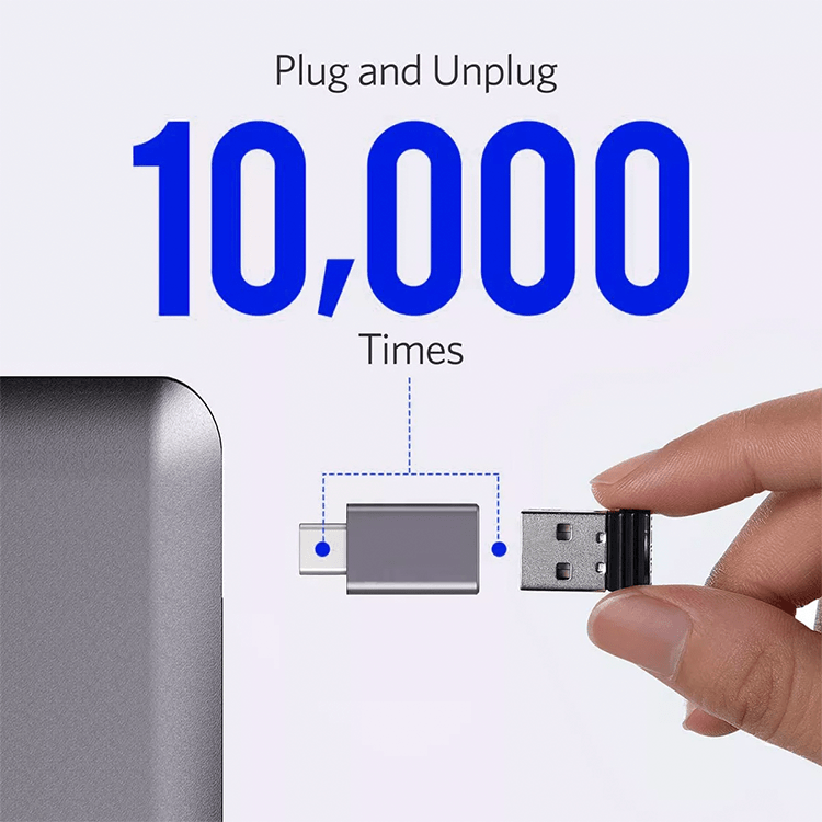 USB C Adapter auf USB 3.0 Adapter Konverter - Grau – Bild 3