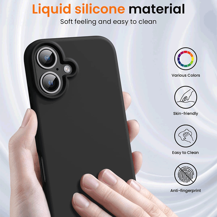 Alternative Ansicht von iPhone 17  Silikon Case Hülle - Schwarz