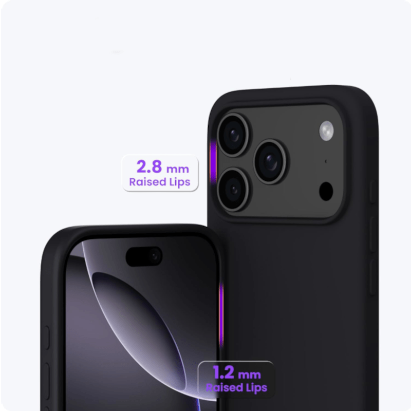 Alternative Ansicht von iPhone 17 Pro Max Silikon Case Hülle - Schwarz